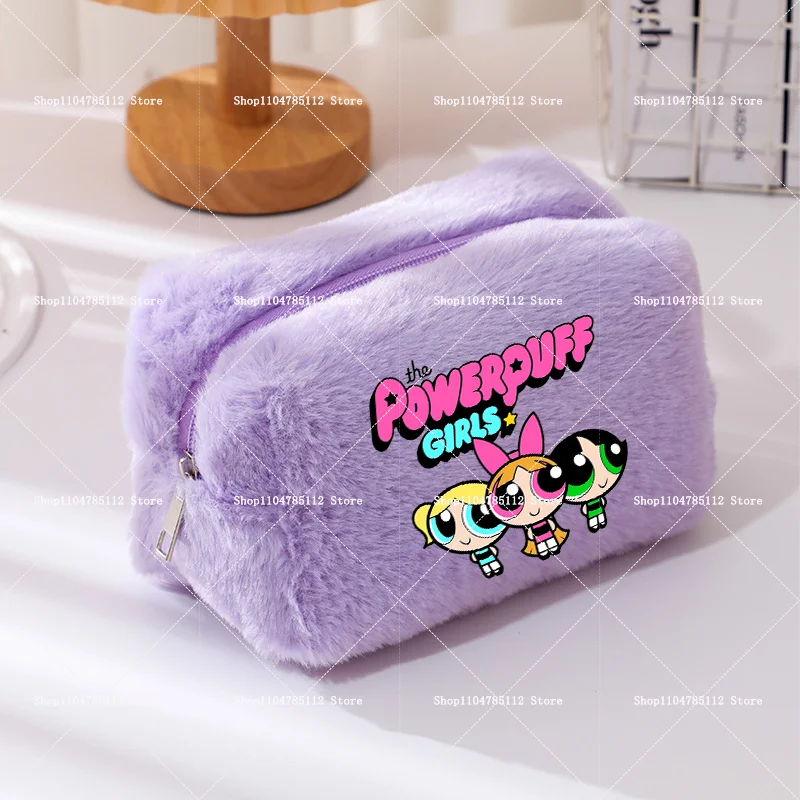 The Powerpuff Girls Makeup Bag Bubbles Cartoon Printed Cosmetic Bags Women Portable Travel Toiletry Organizer Storage Pouch Gift view 4