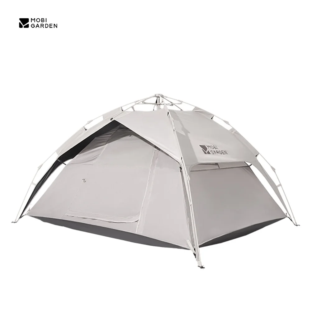 

Automatic 135 Tent 2-in-1 Black Coating Tent With Sunshade Tarp One-Touch Setup Foldable Camping Shelter