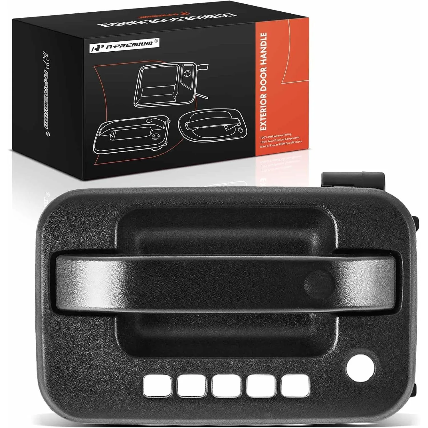 

Exterior Door Handle with Keyhole for Ford F-150 2004-2008 & Lincoln Mark LT 2006-2008, # 9L3Z-1522405-AA, 6L3Z1522405AB