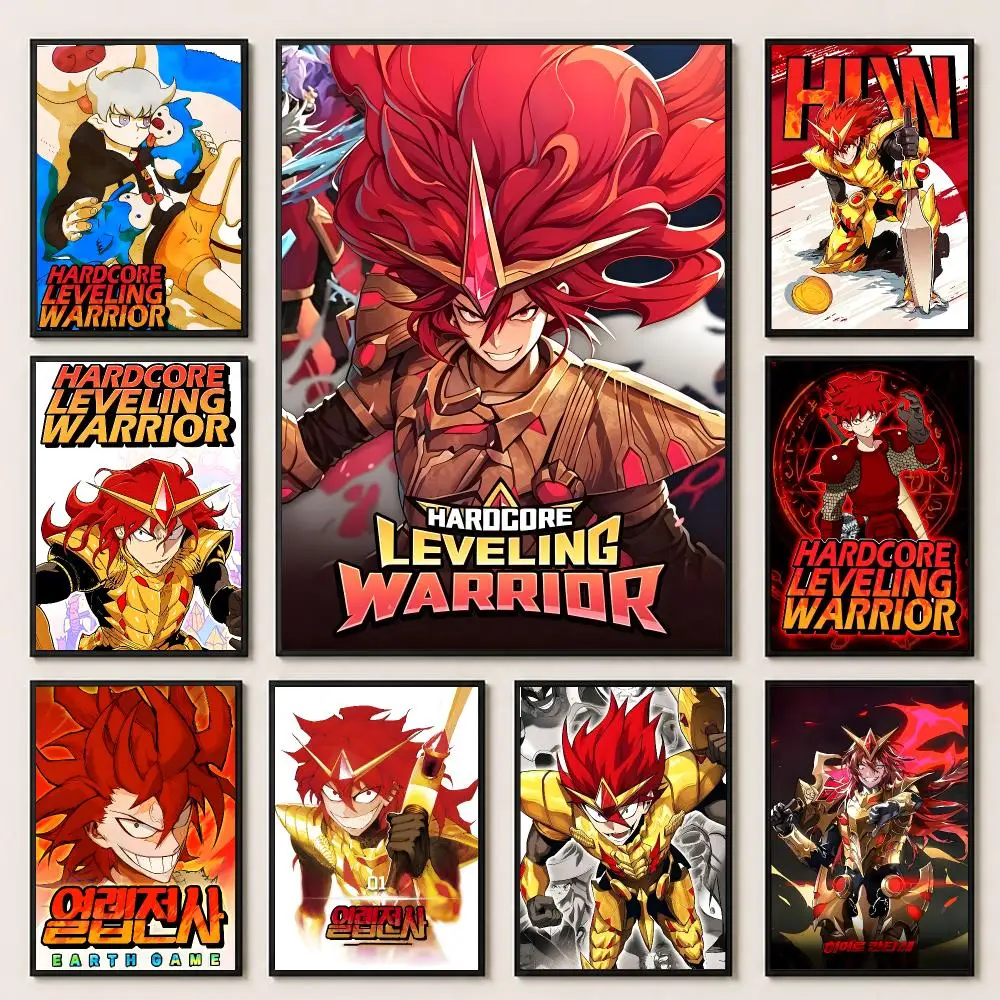 comic Hardcore Leveling Warrior Poster Poster HD Printing Premium Style for Home Decor for Bedrooms Hallways Cafes Gift