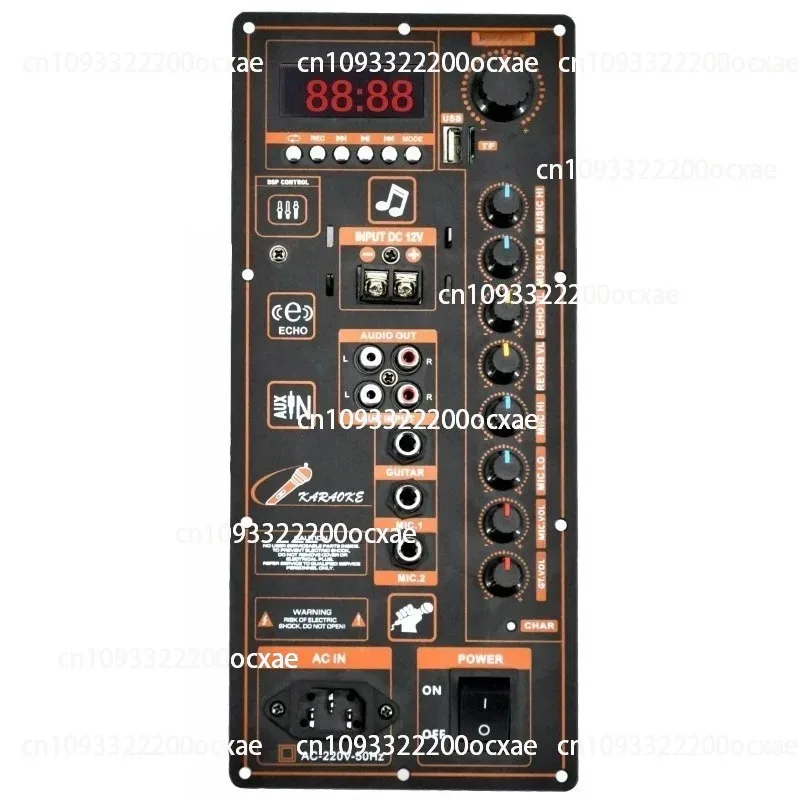 

12V 110-220V Control Digital Bluetooth 120W Amplifier Board for 6-12 Inch Speaker with Microphone Guitar in Hifi Home Audio DIY