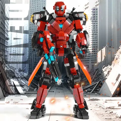 2000+Pcs Superheroes Building Blocks Action Figures Marvel Deadpool Bricks Sets DIY Toys Christmas Gifts for Kids Boys Adult