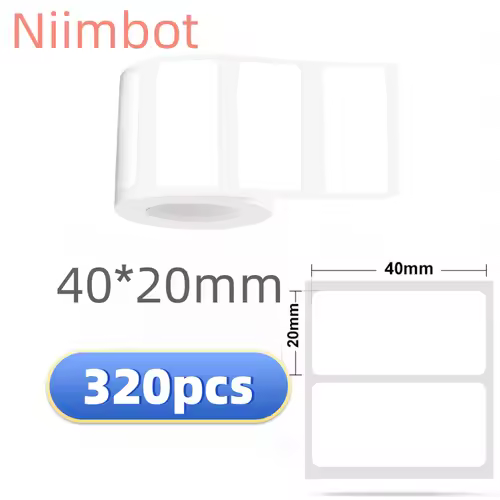 Niimbot B21/B1/B3S Thermal Label Sticker Paper Printable White 20-50mm Width Clothing Tag Commodity Price Food Self-Adhesive - Image 18