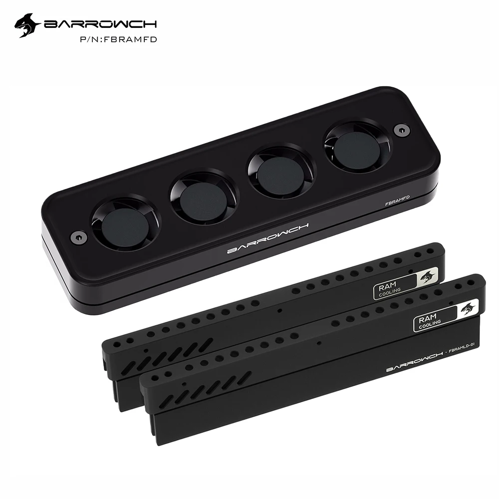 

Barrowch DDR4 DDR5 Radiator Memory Air Cooler Destktop RAM Cooling Block Heatsink Support 2pcs Or 4pcs Memory FBRAMFD