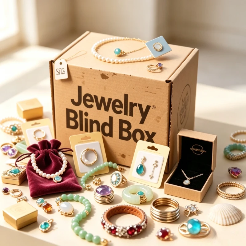 Random 1/10/20/50 Piece Luxury Jewelry Set Women Necklace Earrings Rings Bracelets Pendant Premium Gift