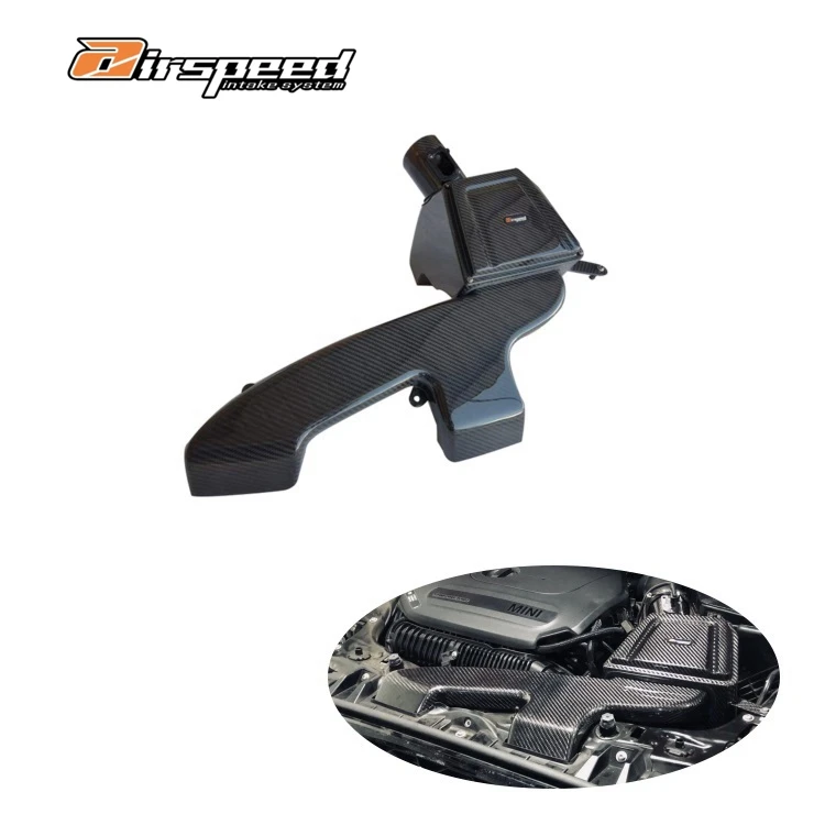

Airspeed Dry Carbon Fiber 3K Twill Carbon Weave Car Air Intake System for Bmw Mini F56 1 Series 118i B38 1.5T 120i B48 2.0T 2017