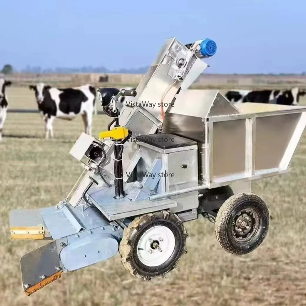 Hot Commercial Multi-functional Four-wheeled Electric Tipper Scraper Manure Removal Truck Farm Manure Removal Truck