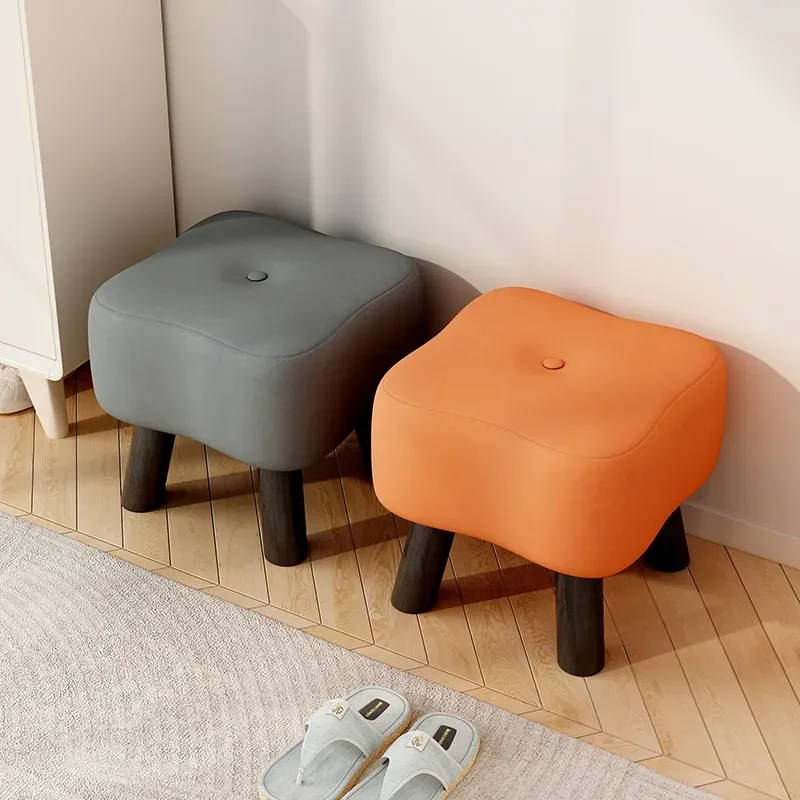 Small Stool Household Low Stool Living Room Coffee Table Sofa Seat Children Creative Bench Strong Durable Door Shoe Changing