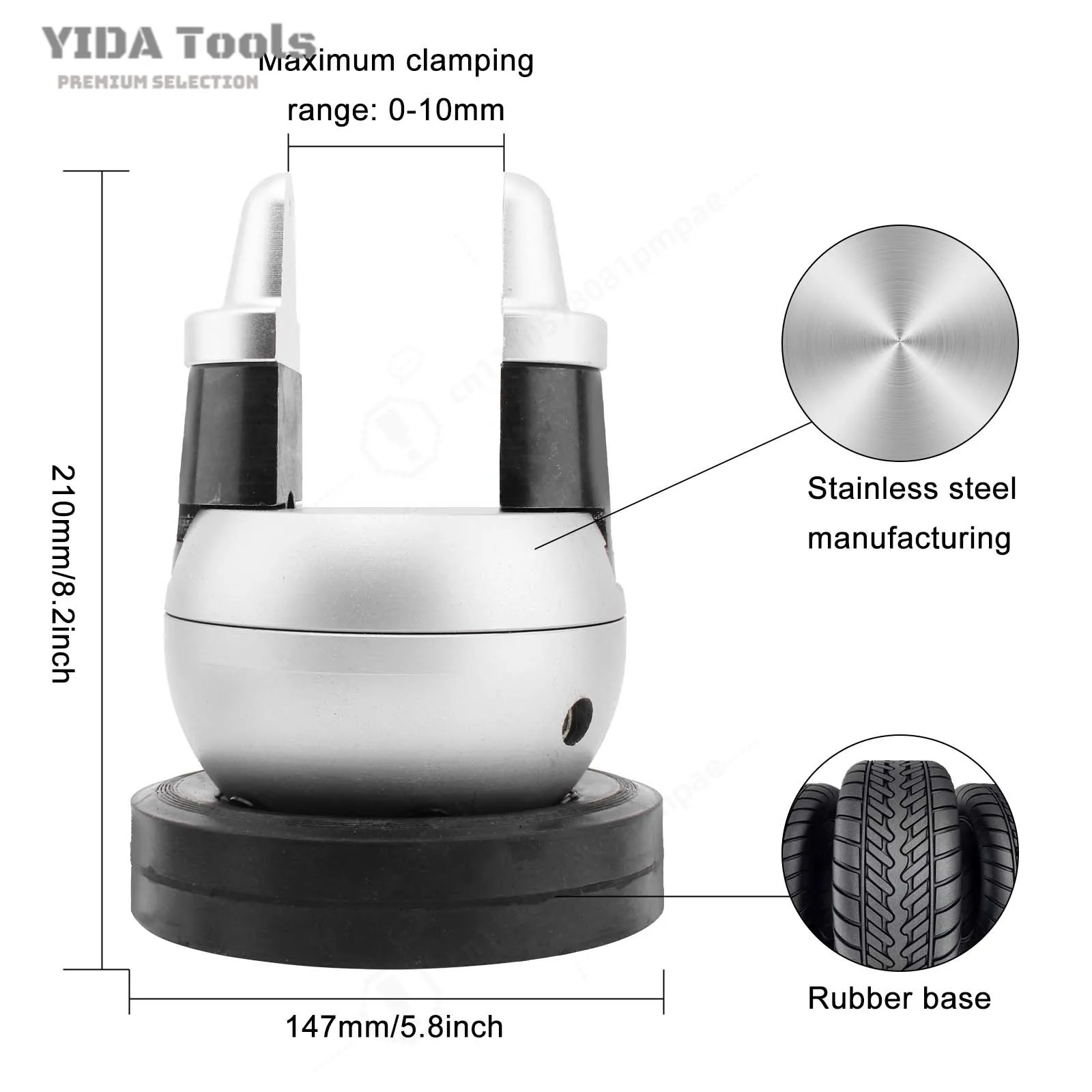 YIDA Ball Pliers 5 Inch Engraving Set Tool 360 Rotary Engraving Block Vise Jewelry Engraving Block Tool