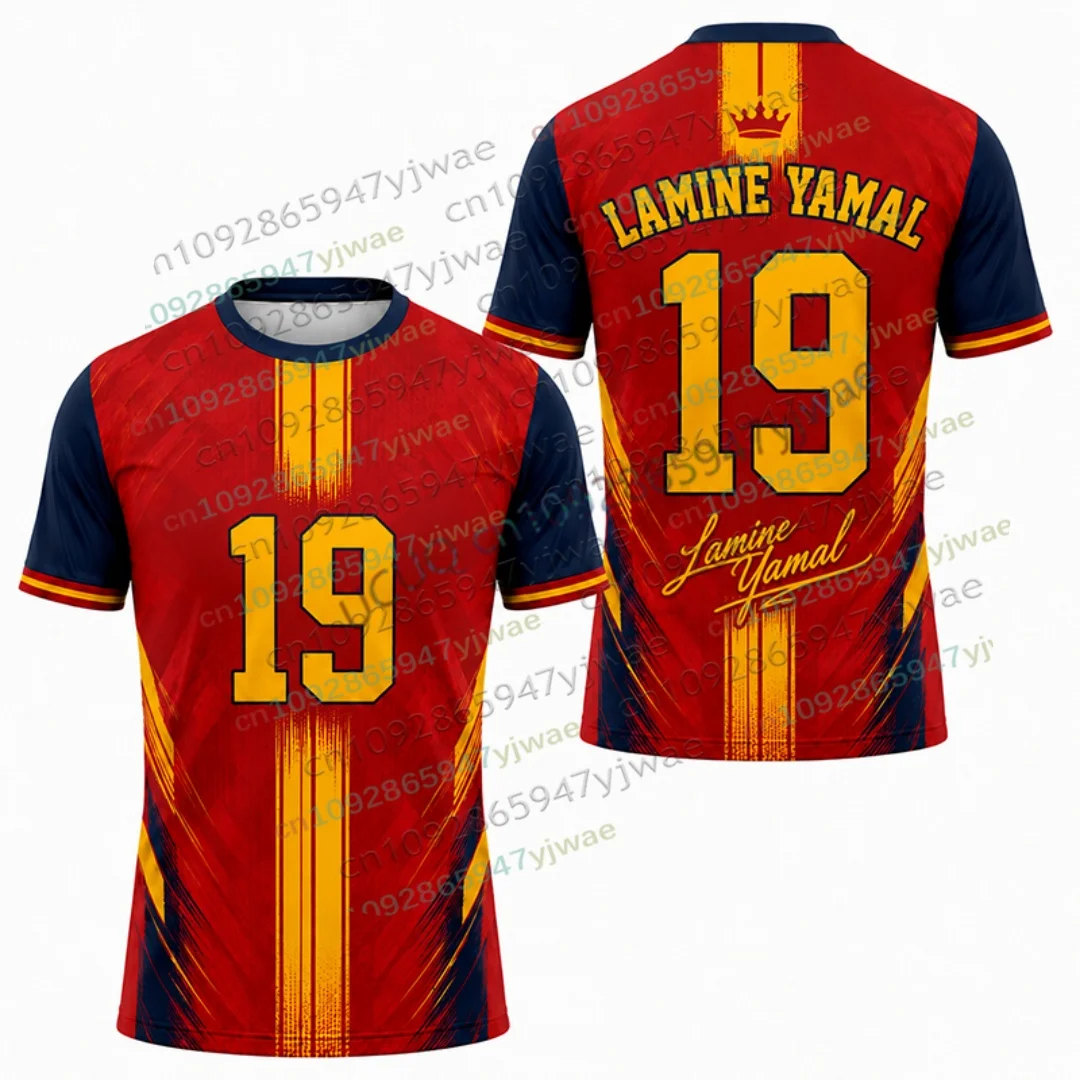 2026 New Special Edition Yamal 19 Ferran 7 Football Jersey Oversize Sport Short Sleeve Training Uniform Parent-child Tshirt Tops