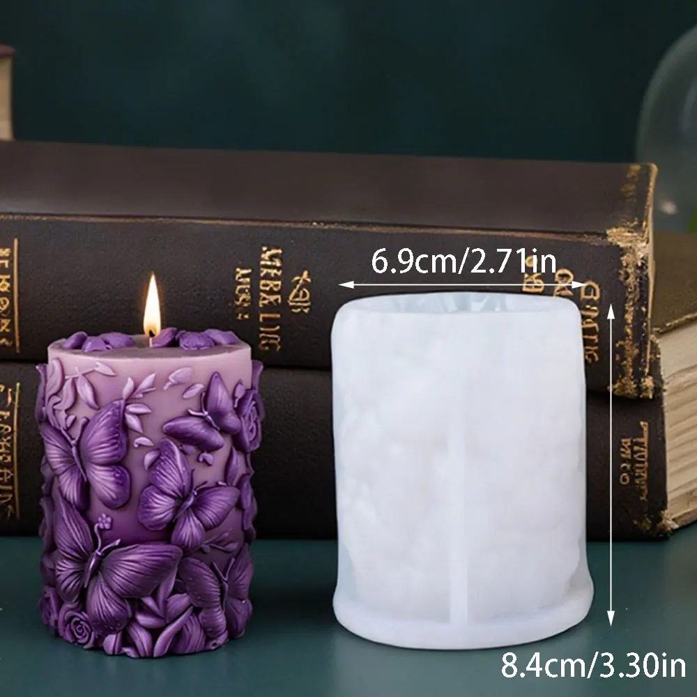 DIY 蝶の花柱キャンドルシリコーン型手作り動物ドリップ接着剤樹脂クリエイティブ装飾香りキャンドル家の装飾メイク