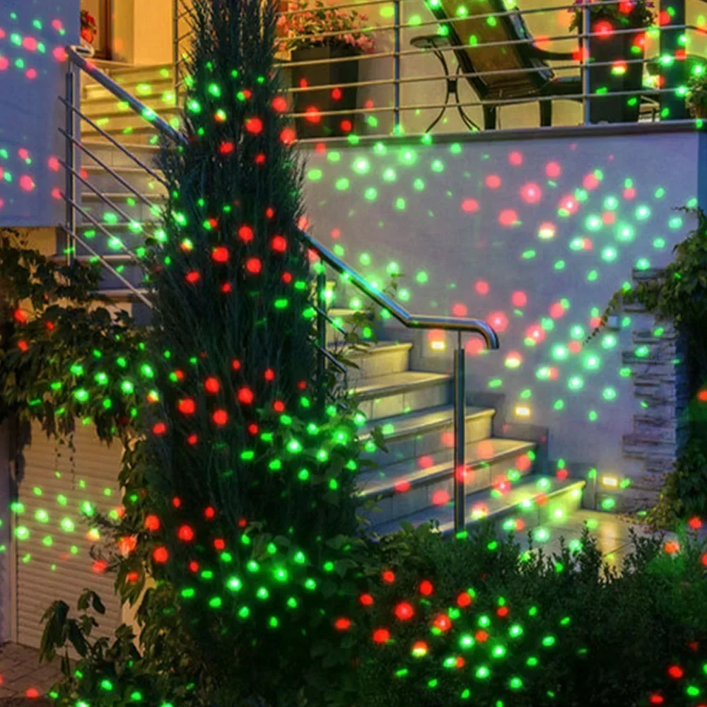 Christmas Outdoor Fairy Sky Star Projector Lamp LED DJ Disco Stage Effect Light for New Year Wedding Party Home Room Patio Decor