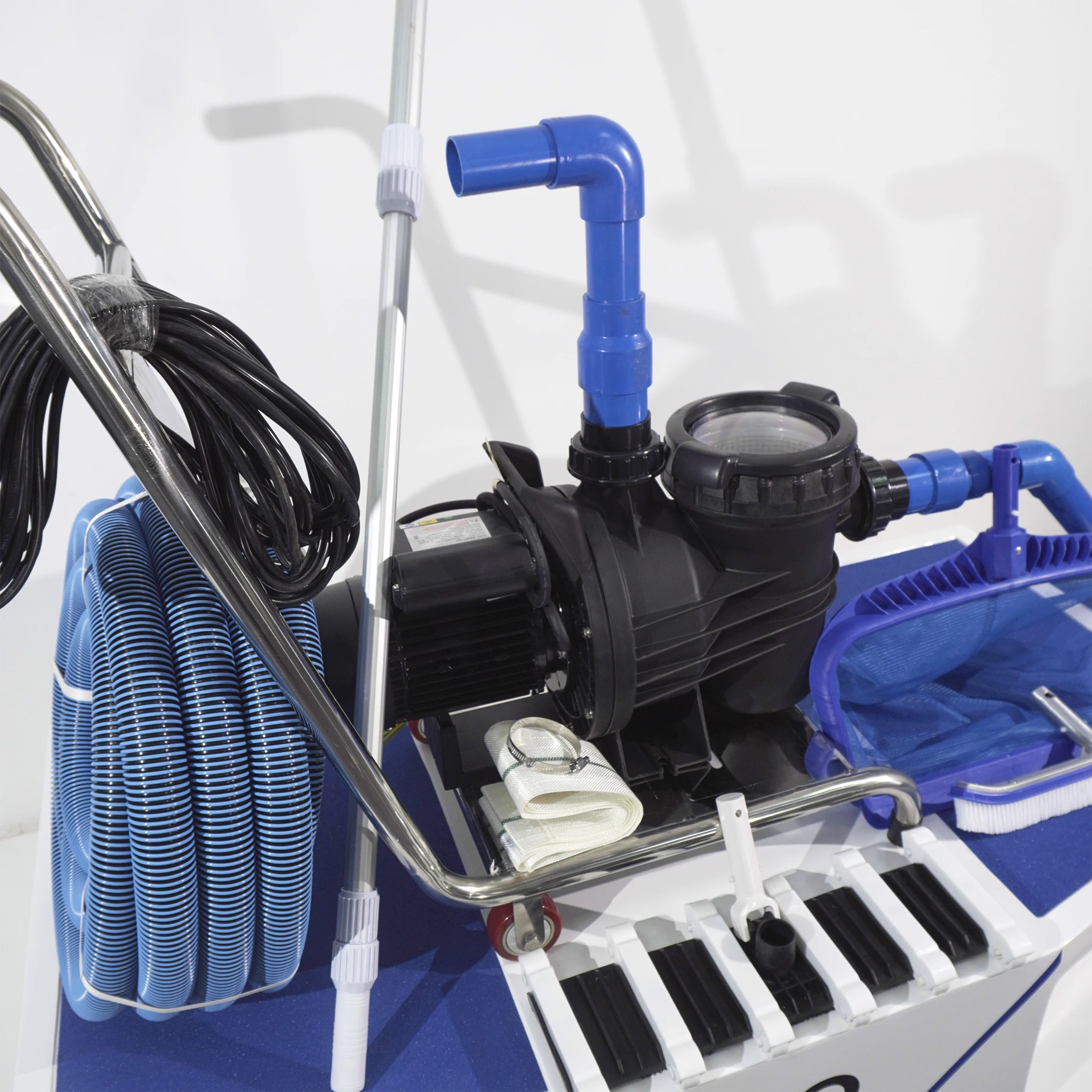 Pompe à eaux usées d'aspiration de piscine GS100, aspirateur sous-marin électrique écologique pour le nettoyage du fond de la piscine de poissons