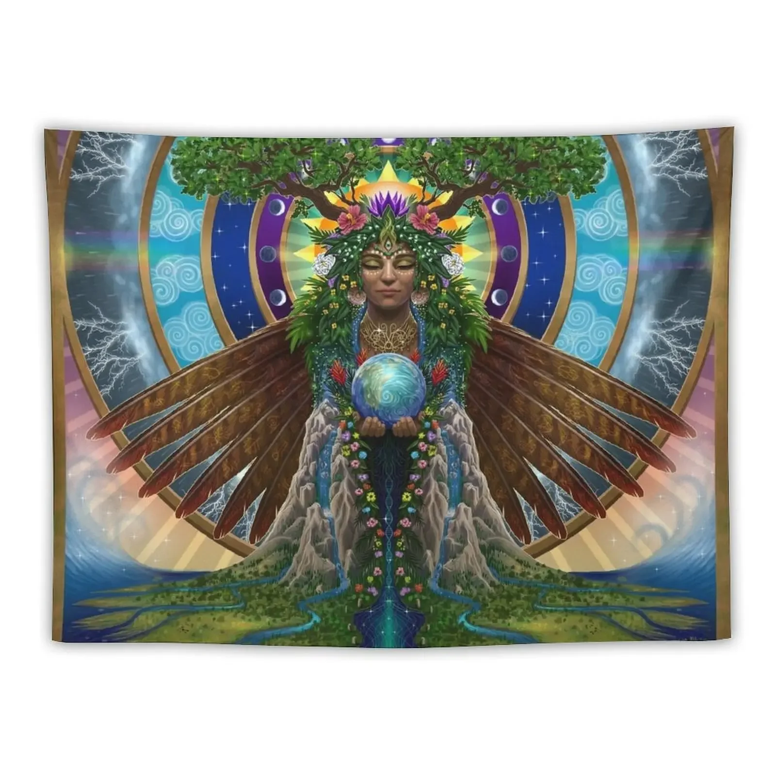 

Gaia: Sacred System Tapestry Carpet Wall Bed Room Decoration Decoration Wall Tapestry