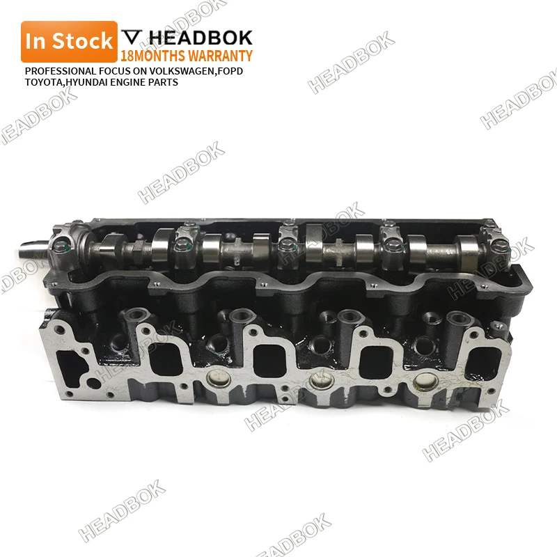 ForDiesel محرك السيارة الجمعية 5L رأس اسطوانة كاملة مع صمام عمود الحدبات قطع غيار المحرك لتويوتا 11101-54151 #3
