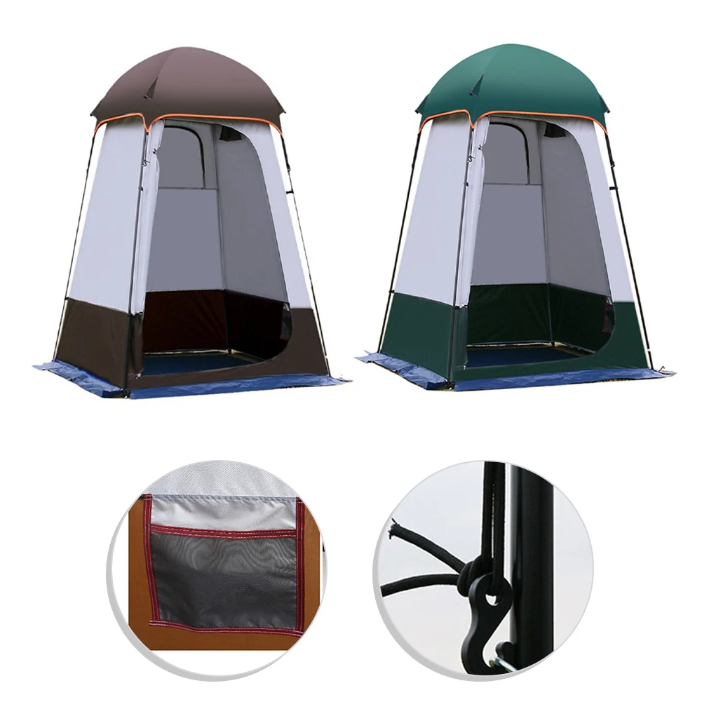 

Fishing Camping Toilet Shelter Bathroom Shelter Inner Hook Large Space Multi-purpose Removable Bottom Cloth Camping