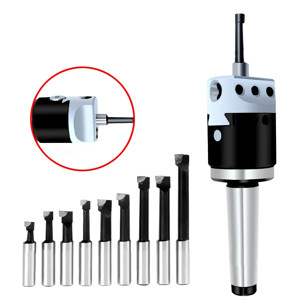 F1 2/3/4 Inch 50/75/100mm F1 Type Boring Head 12/18/25mm Lathe Boring Bar Milling Holder for Milling Machine Tools + Hex Wrenche