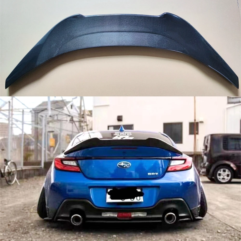 

For TOYOTA ZA86 GR86 For Subaru BRZ 2022 2023 2024 Real Carbon Fiber FRP Spoiler REAR WING TRUNK LIP SPOILERS High Quality T-R-D