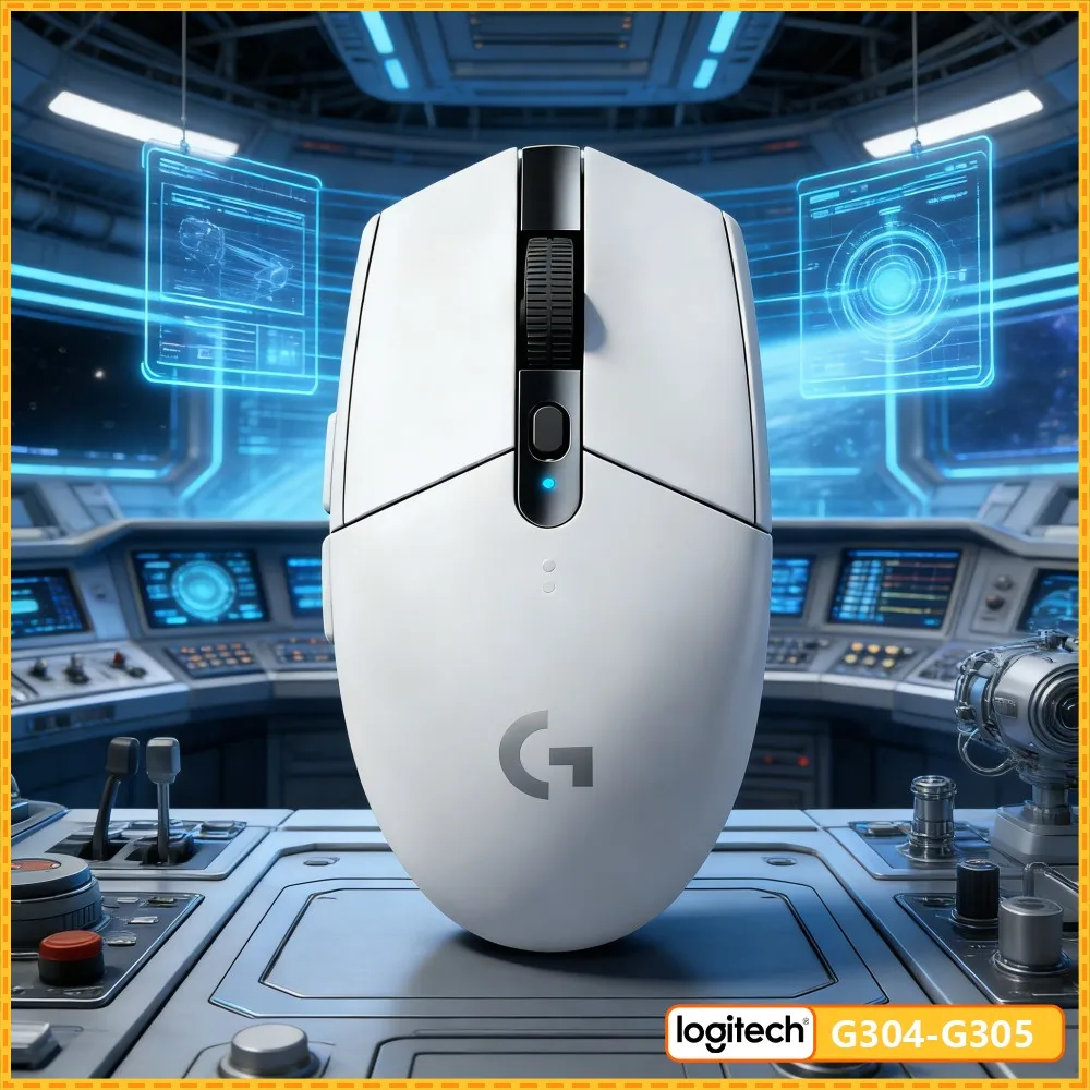 Logitech G305 Wireless Gaming Mouse With LIGHTSPEED, 12000 DPI HERO, 6 Custom Buttons, 250H Battery, Seamless PC Mac Integration