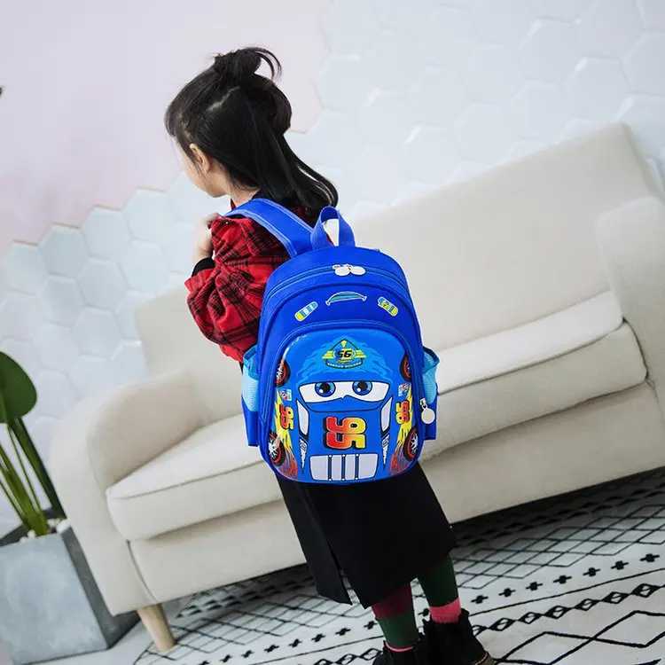 Disney Jungen Autos Cartoon Jungen Tasche Schulkinder Kindergarten Rucksack Junge Büchertasche 3-6 Jahre alt