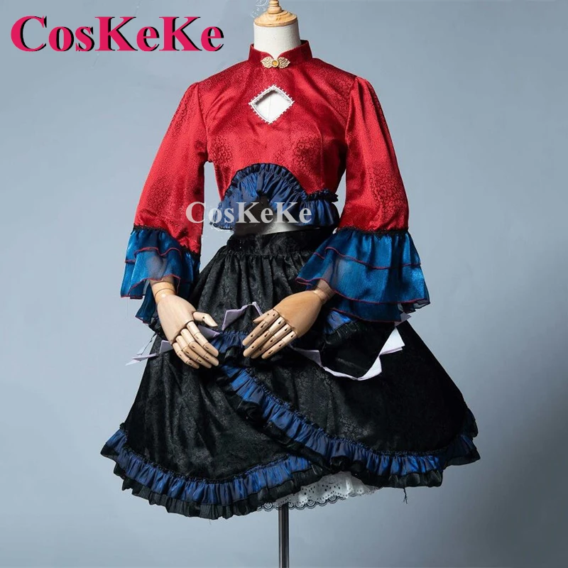 【Customized】CosKeKe Miyako Yoshika Cosplay Game Touhou Project Costume Sweet Elegant Gorgeous Dress Halloween Role Play Clothing