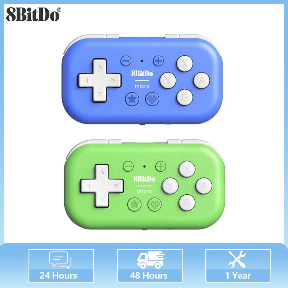 8BitDo Micro Bluetooth Gamepad Mini Controller Support For Nintendo Switch/Android/Raspberry Pi/iOS/Win10/11 And Keyboard Mode