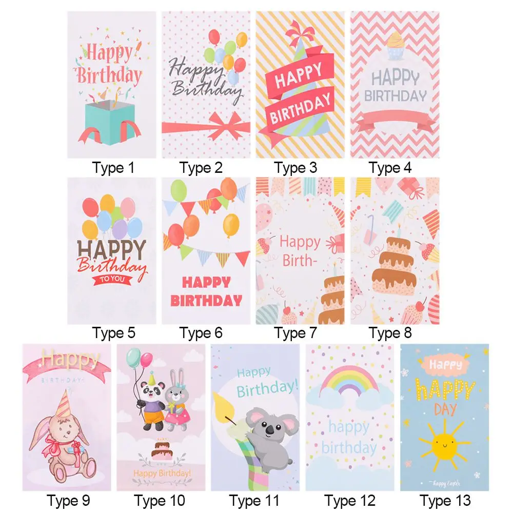 2024 NEW 30PCS Birthday Card Bulk Birthday Card For Kids Note cards Invitations Blank inside Greeting Cards 9x5.4cm Card