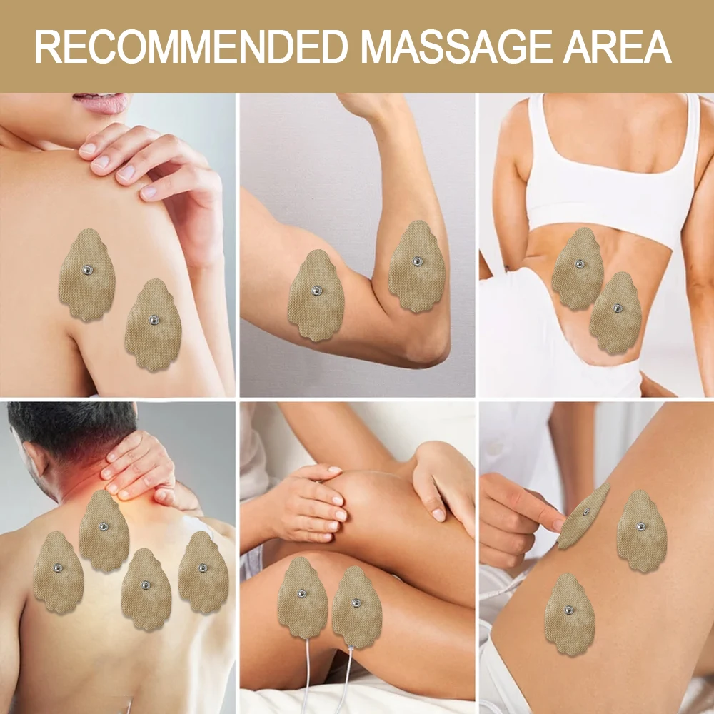 Nuovi elettrodi cerotti in Gel autoadesivi riutilizzabili per miostimolatore stimolatore muscolare cerotti per massaggi accessori per fisioterapia