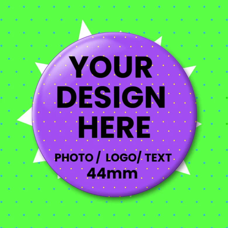 44MM Customized Pins Personalized Tinplate Creativity Printed Pictures Text Metal Lapel Badges Brooches Jewelry Gift Wholesale