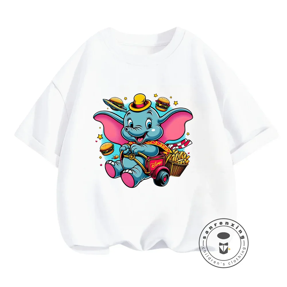 Affordable Dumbo Disney Summer T-Shirts Cute and Comfortable O-Neck Tops for Kids Boys Girls  Featuring the Loveable Movie Star