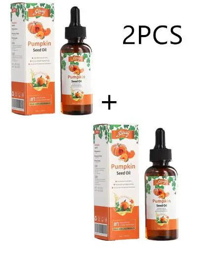 

2PCS 60ml Pumpkin Seed Oil Body Skin Nourishing Scalp Massage Health Dry Damaged Cracked Repair Nourishing Hair 2pcs