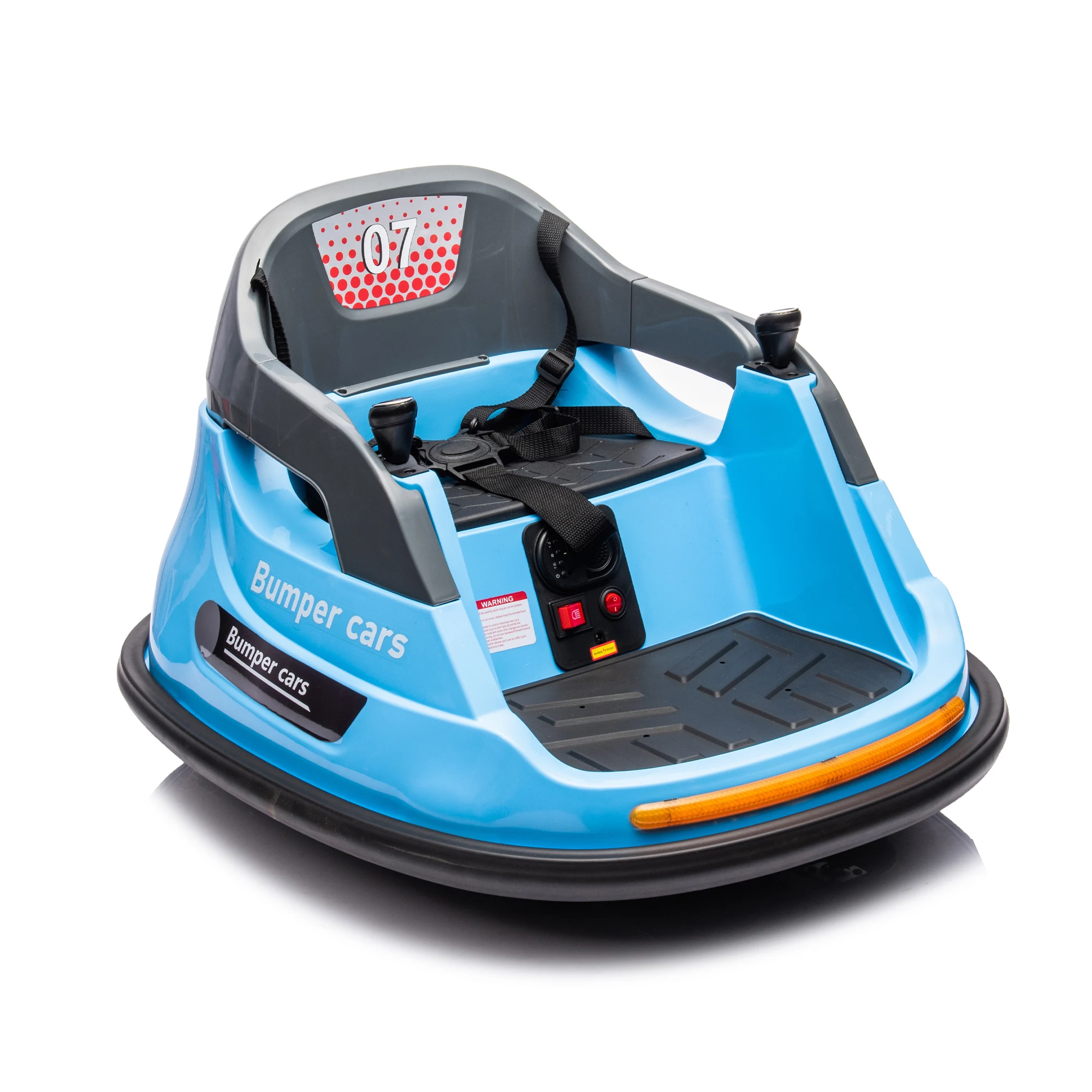 12V ride on bumper car for kids,1.5-5 Years Old,Baby Bumping Toy Gifts W/Remote Control, LED Lights, Bluetooth & 360 Degree Spin