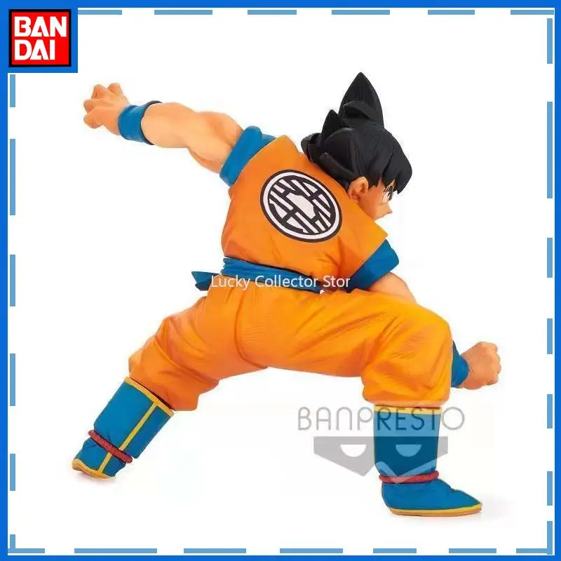 Bandai Genuine Glass Factory Dragon Ball 16th Black Hair Sun Wukong Figure Scenery Doll Model Ornament Scenery Collection Gift