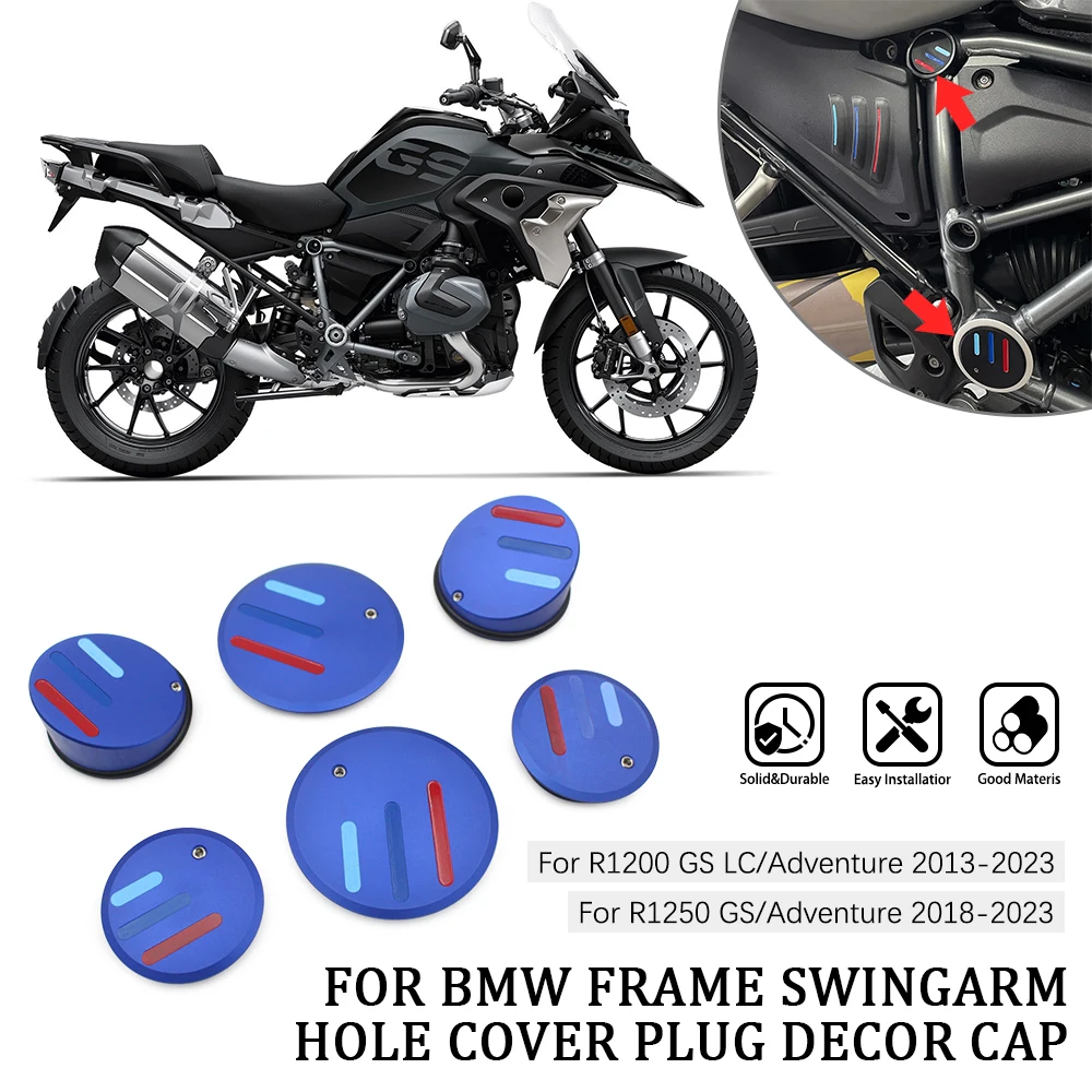 For BMW R1250GS R 1250 GS GS1250 LC Adventure ADV Exclusive TE Rallye Motorcycle Frame Hole Caps Cover Plug