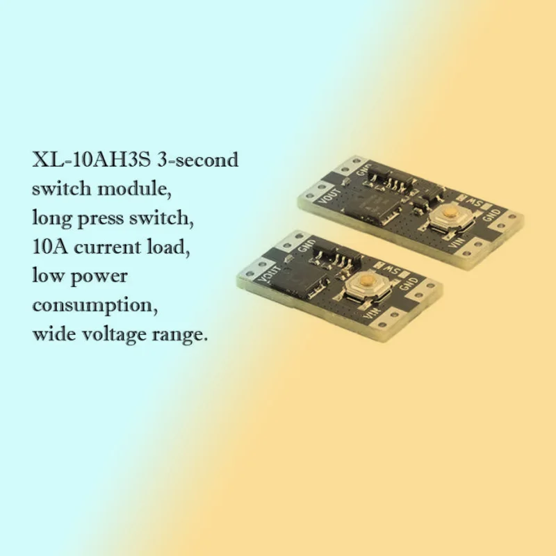 

ATMEGA16A-AU XL-10AH3S 3-second switch module, long press switch, 10A current load, low power consumption, wide voltage range.