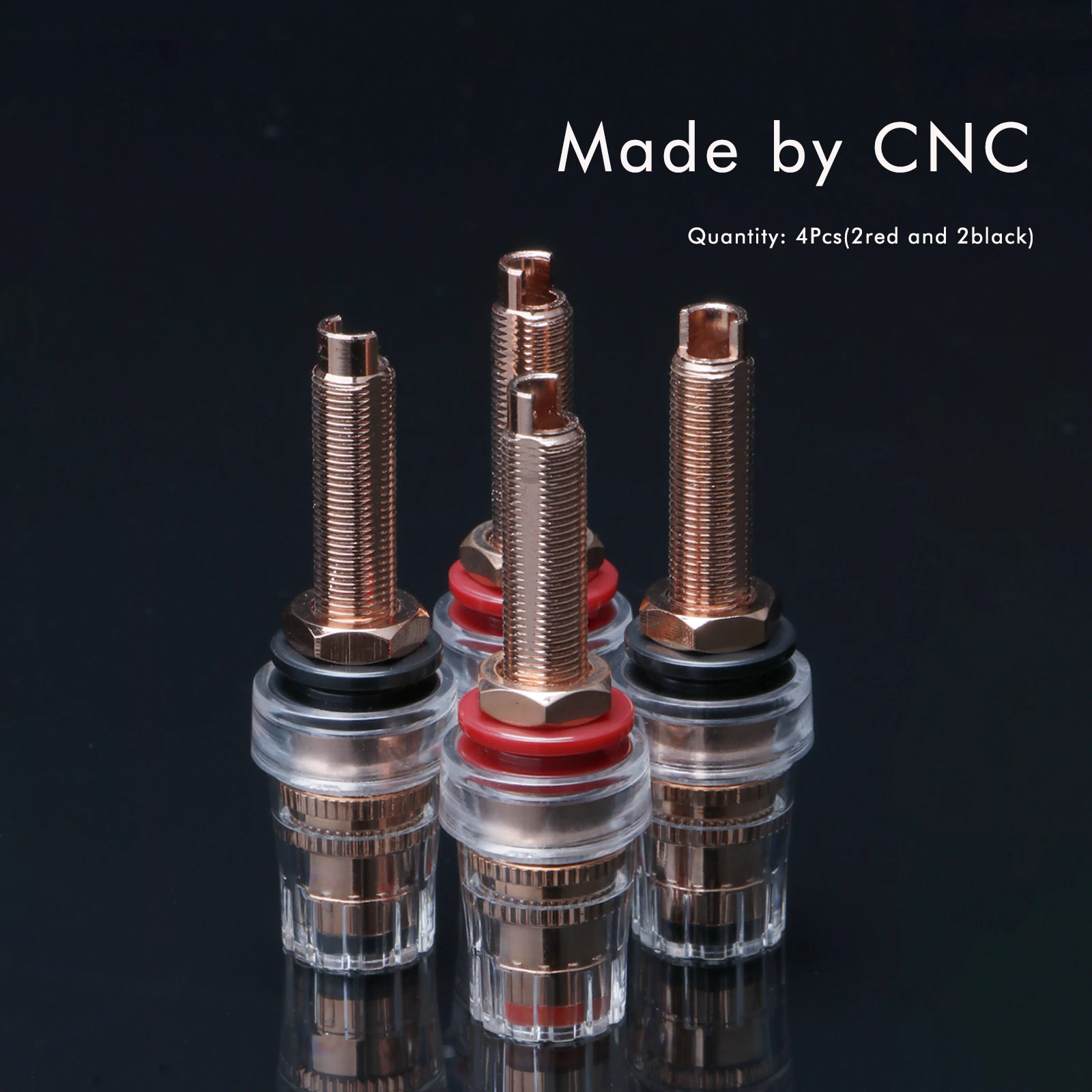 Binding Posts 4MM Banana Terminal Binding Post Pure Copper Plated For Speakers Connectors Free Welding Speaker Amplifier view 6