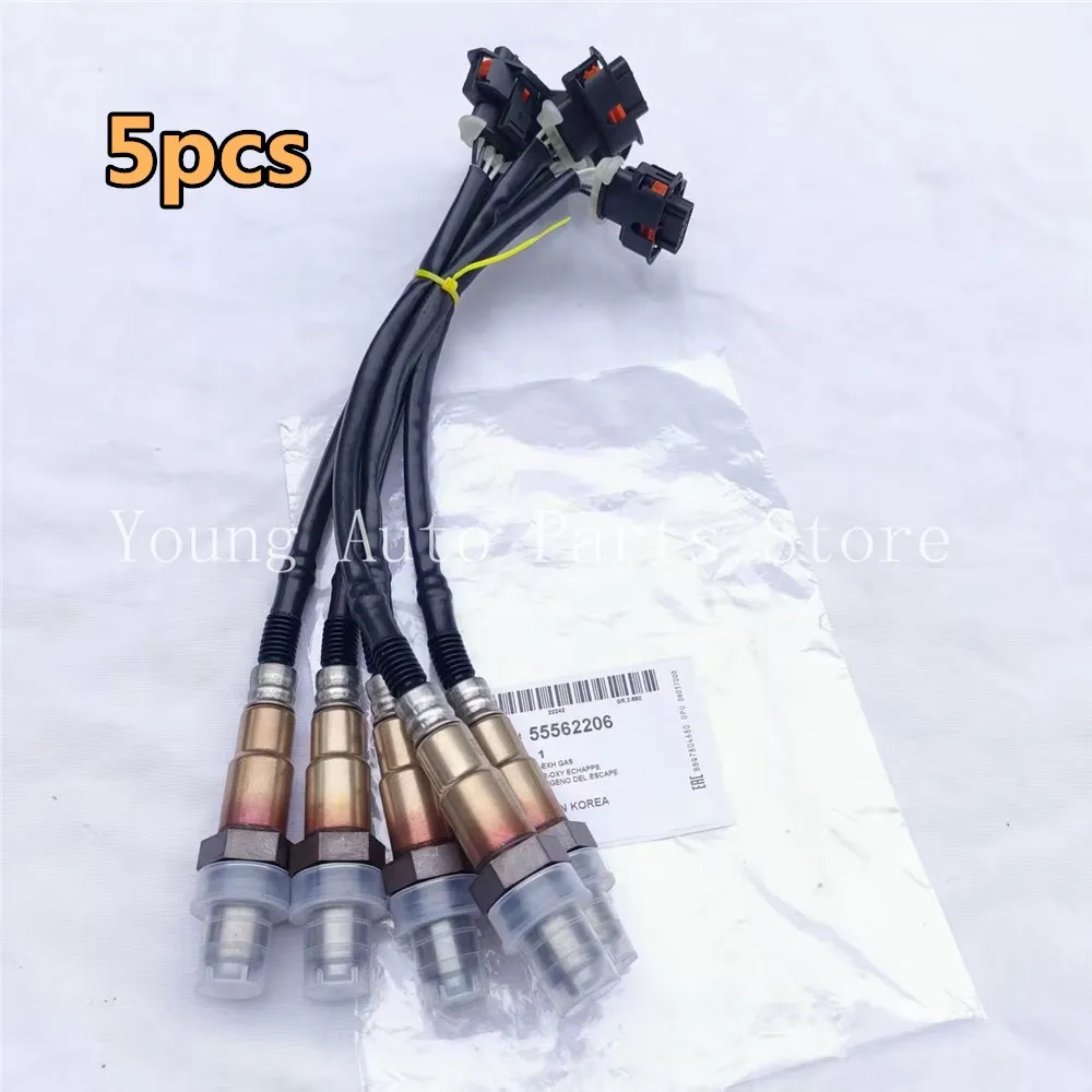 5pcs high quality OEM 0258010069 55568266 55562206 Rear Lambda O2 oxygen Sensor for Chevrolet car AVEO 1.2 1.4 1.6 Opel CORSA