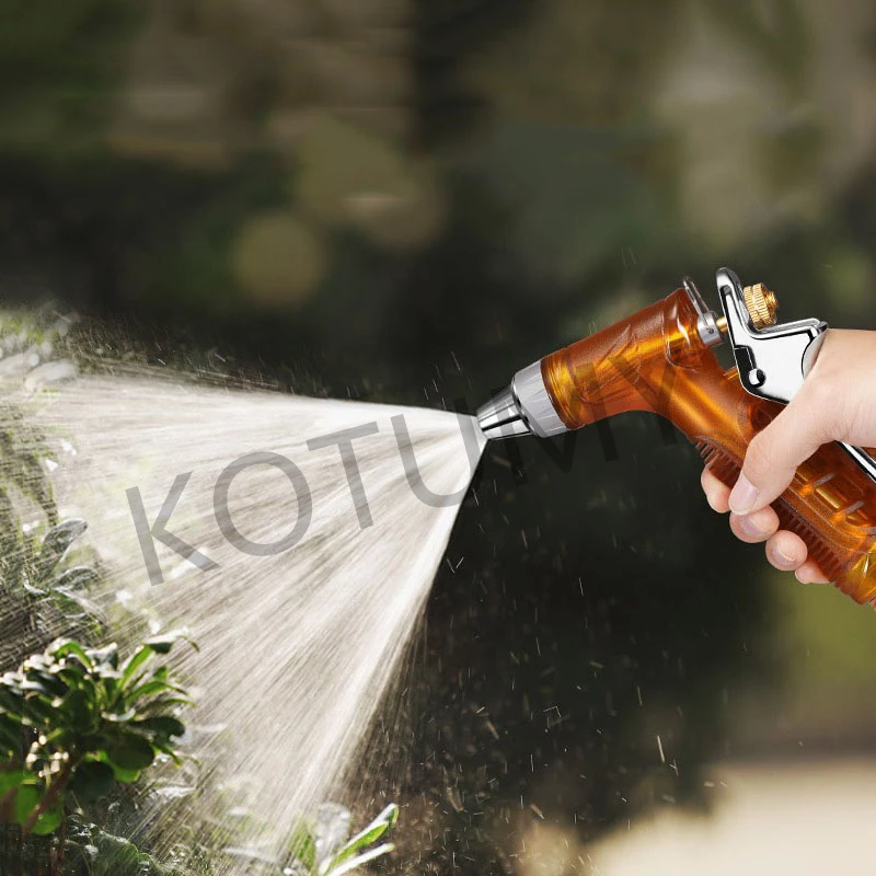 

D6 Портативная автомойка, пистолет-распылитель воды высокого давления, садовая мойка, водяной пистолет, медная насадка с прямым впрыском и водопроводной трубой