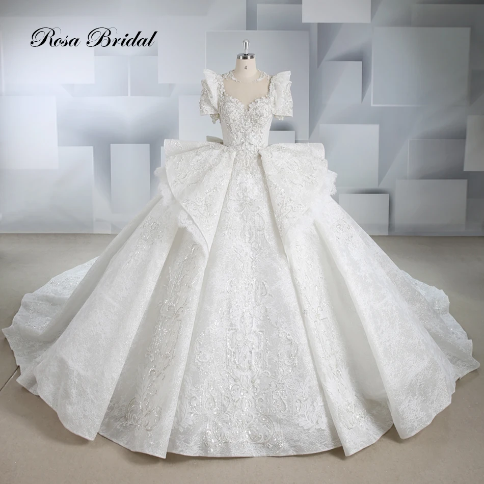 XY-9959 Specially Designed Beaded Lace Luxury Wedding Dress