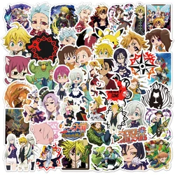 10/30/50pcs The Seven Deadly Sins Stickers Elizabeth Liones Meliodas Sticker Laptop Skateboard Motorcycle King Diane Anime Decal