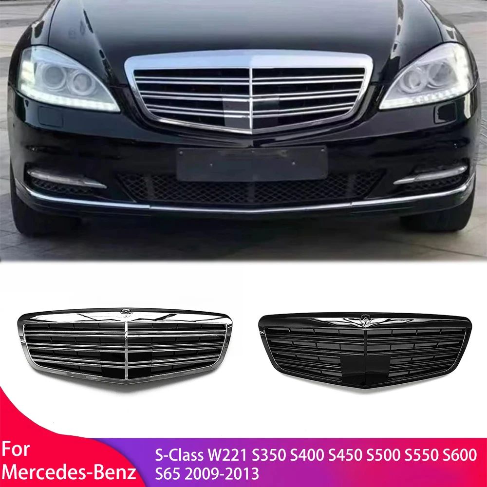 Front Grille Grill Tuning Accessories Grills for Mercedes-Benz S-Class W221 S350 S400 S450 S500 S550 S600 S65 2009-2013