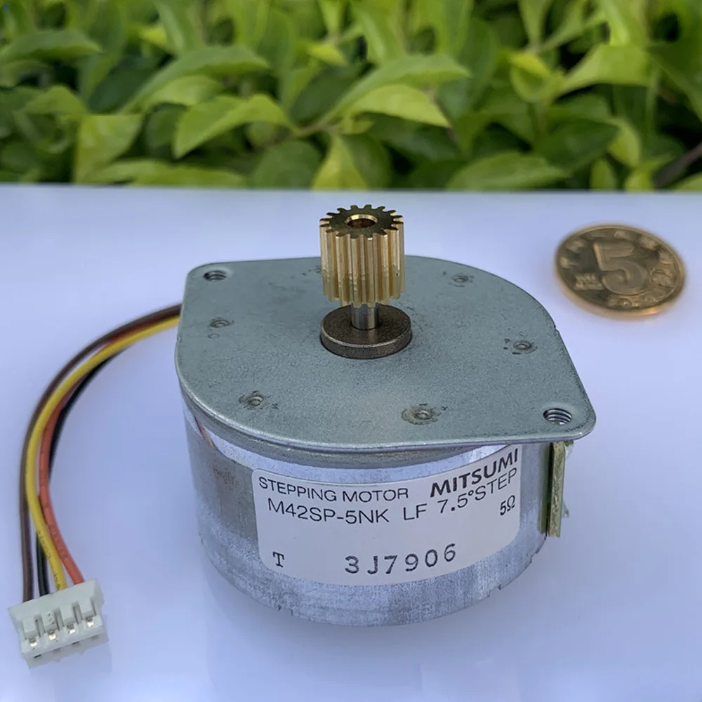 MITSUMI M42SP-5NK DC 24V 2-phase 4-wire 42MM Permanent Magnet Round Stepper Motor Large Torque for Printer Scanner Equipment