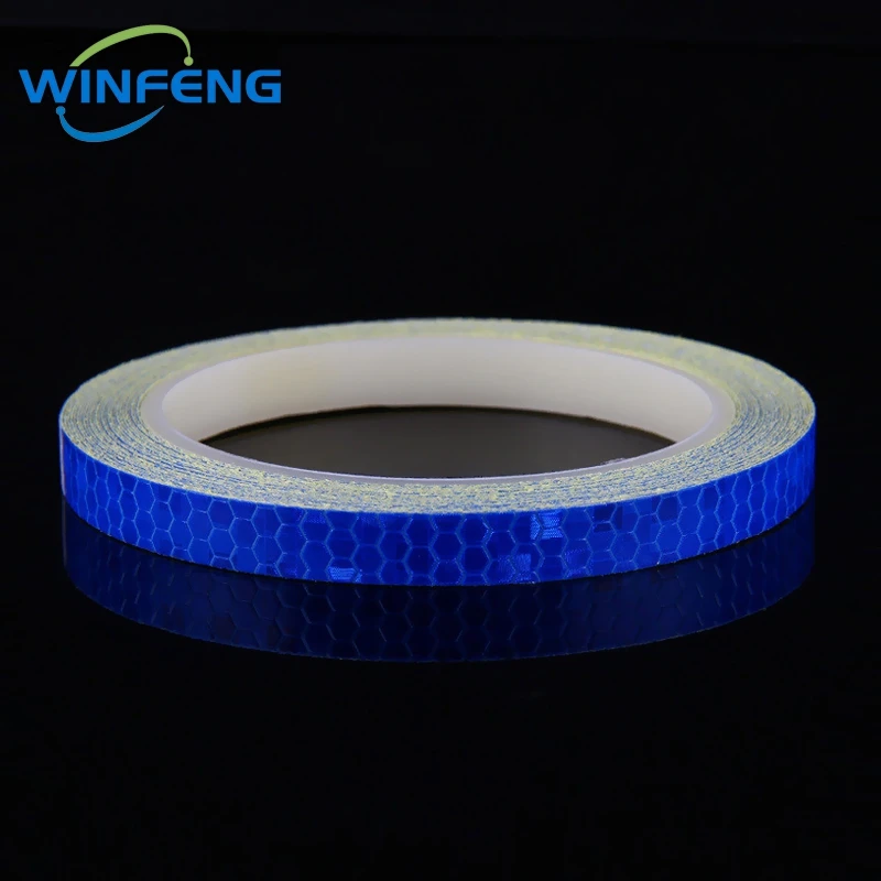 Motorcycle Car Reflective Tape Material 8mx1cm PVC Adhesive High Intensity Waterproof Road Light Bike Safety Warning Sticker