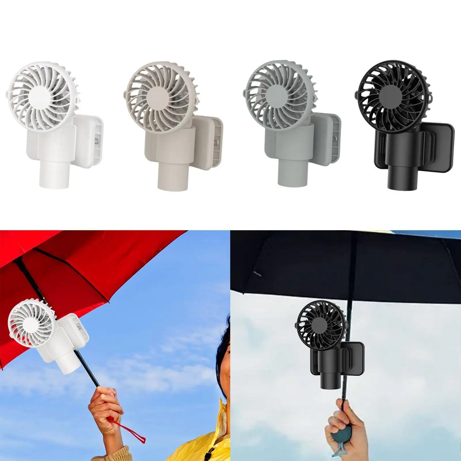 Clipe no ventilador 3 velocidades ajustável conveniente leve mini ventilador de mesa pessoal para pesca ciclismo acampamento viagem interior ao ar livre