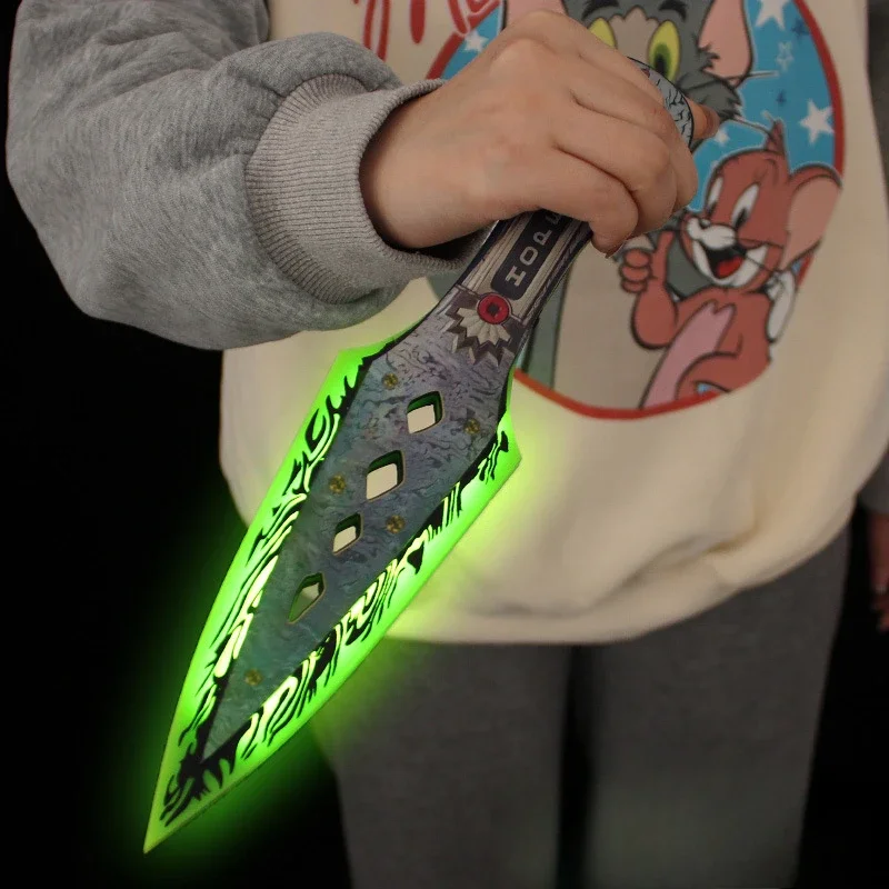 JX TOY 30cm Luminous Knife Apex Game Peripherals Wraith Kunai Acrylic Lightsaber with Box Cosplay Prop Lightswords Home Decor