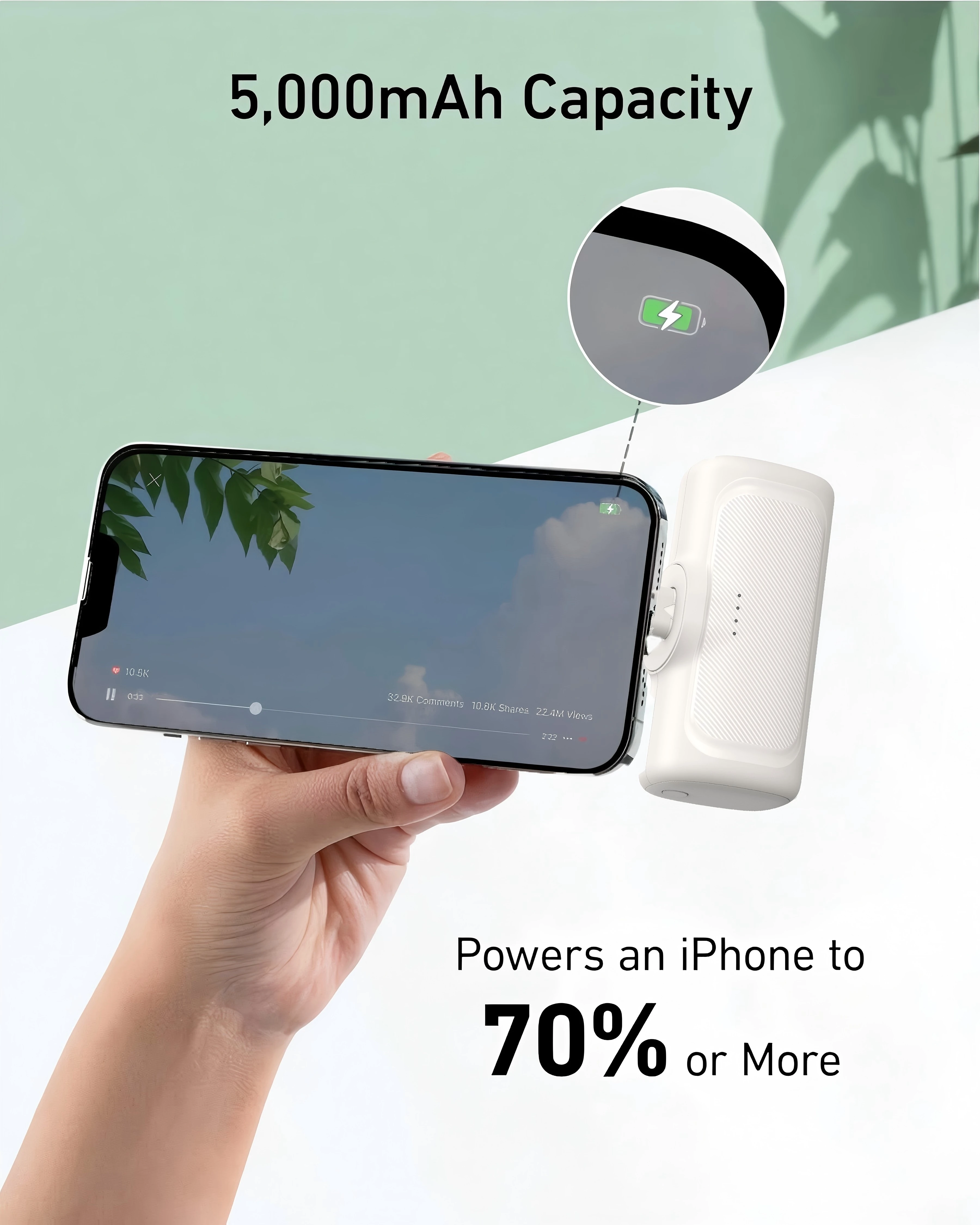 

Вдохновленные дизайном "Capsule", мы сочетаем портативность и эффективную зарядку для создания портативного источника энергии размером с ладонь.