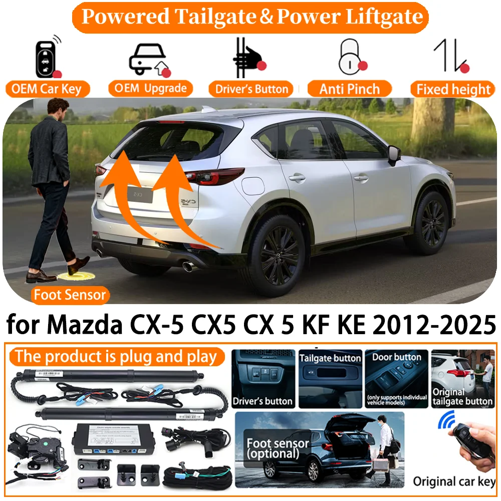 

ZhuCamX Car Smart Powered Tailgate system for Mazda CX-5 CX5 CX 5 KF KE 2012-2025 Automatic Electric Power Tailgate Strut kit
