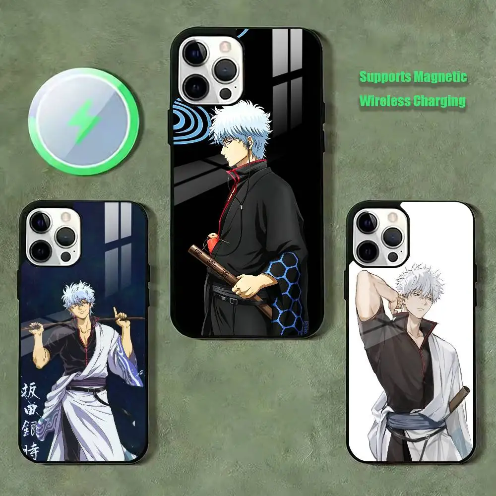 Gintoki Sakata  Phone Case For iPhone17,16,15,14,13,12,11 Plus,Pro Supports Magnetic Wireless Charging