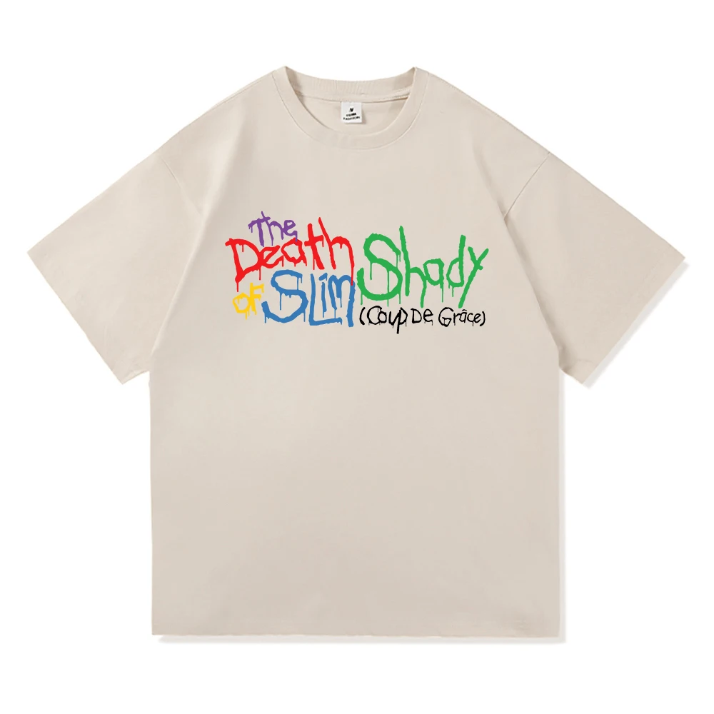 ايمينيم موت سليم شادي عصر النهضة تي شيرت الرجال/النساء Harajuku الهيب هوب التي شيرت للجنسين عالية الجودة القطن تي شيرت بلايز
