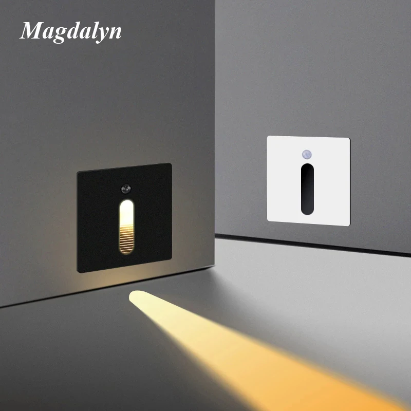 

Magdalyn Interior Magnetic Staircase Lights Step Sensor Home Decor Ressessed Wall Corner Led Outdoor Waterproof Stair Night Lamp